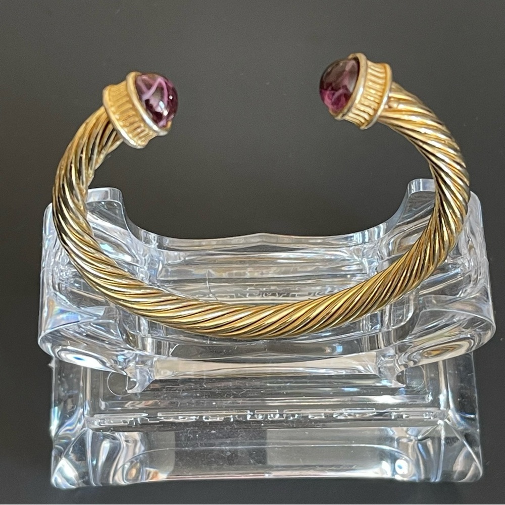 Vintage cable cuff bangle.